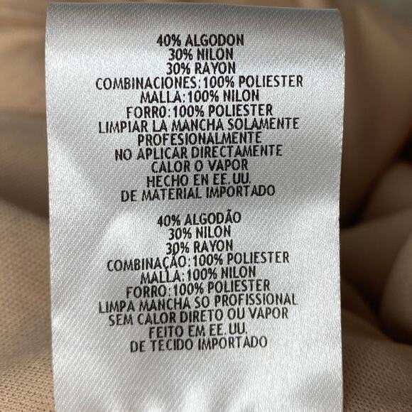 Betsy & Adam Lace Overlay Cocktail Mini Dress Tulle Skirt V Neck Black Cream 16 - Picture 9 of 9